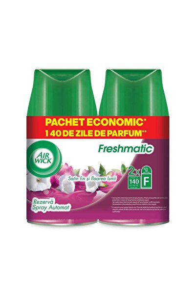 Air Wick Rezervă parfum cameră Air Wick Freshmatic Smooth Satin & Moon Lily, 2x250 ml