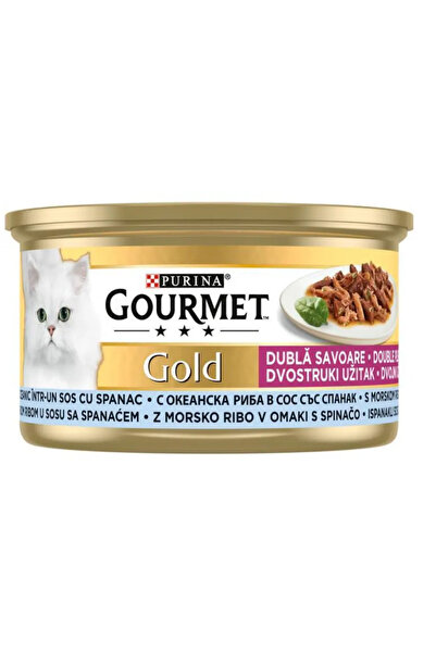 Gourmet Gold Hrana umeda completa pt pisici cu peste oceanic in sos Purina Go...
