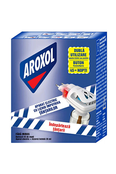 Aroxol Aparat electric cu lichid, impotriva tantarilor Aroxol, 1 buc+rezerva ...