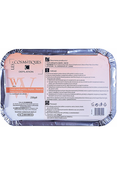Les Cosmet Depilatory wax refill, Les Cosmetiques, 250g