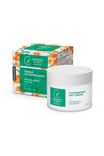 Cosm.Plant Crema vitaminizanta Cosmetic Plant, de zi cu ulei de catina si mas...