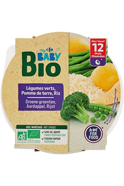 Crf Mybbio Mancare pentru bebelusi legume cu orez, de la 12 luni Carrefour Baby Bio, 230g