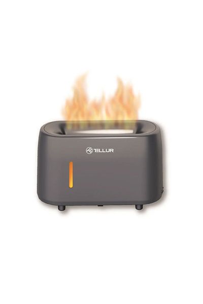 TELLUR Flame aromatherapy diffuser, 240ml, 12 hours, remote control, gray