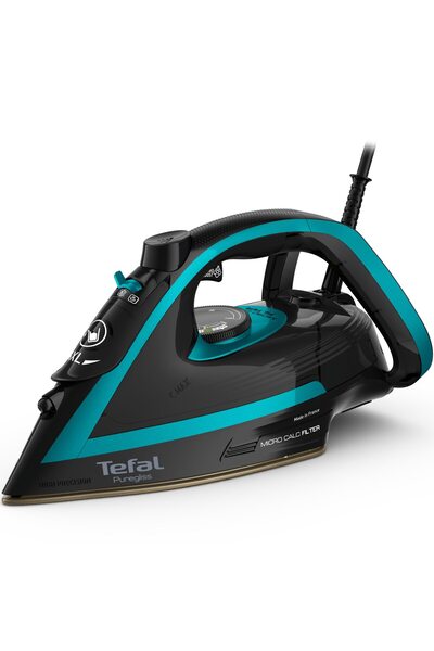 TEFAL Fier de calcat FV8066E0, 270 ml, 3000 W, Negru / Albastru