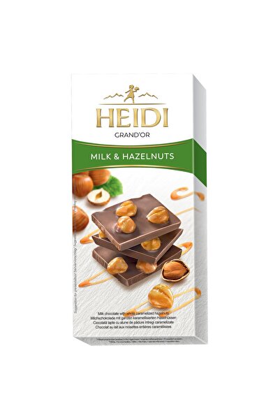 Heidi Ciocolata cu lapte Grand'Or cu alune de padure intregi caramelizate 100 g