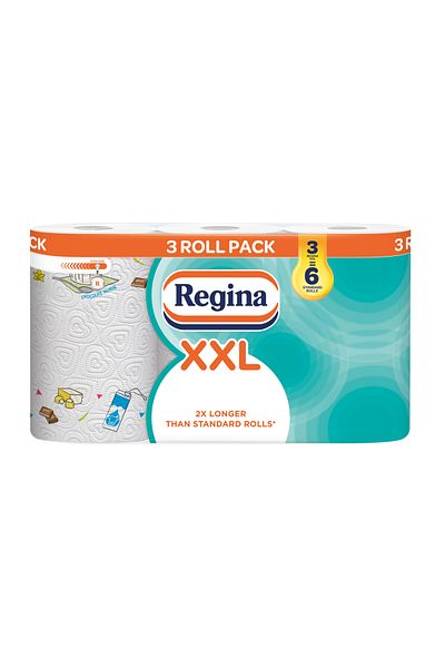 Regina XXL FSC paper towel, 3 rolls, 2 layers