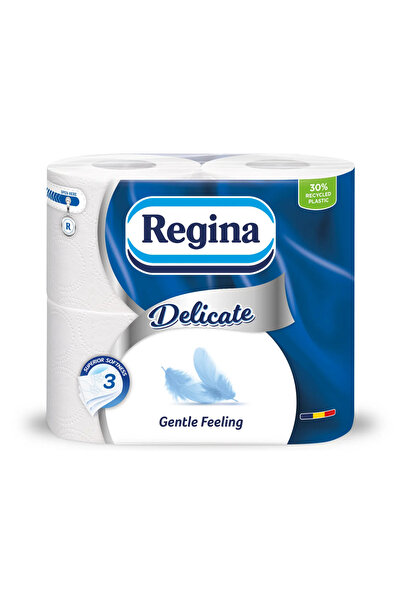 Regina Hartie igienica Delicate Pure 4 role 3 straturi
