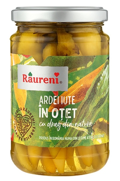 Raureni Ardei iute in otet Raureni, 280g