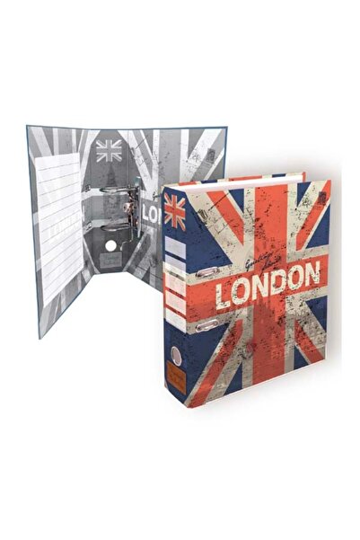 PIGNA Biblioraft Vintage, colturi metalice, A4, 80 mm, Multicolor