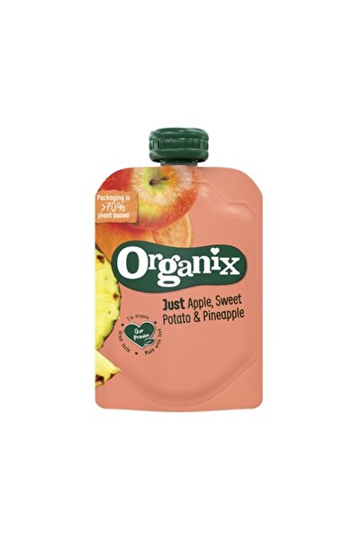 Organix Piure de mere, cartof dulce si ananas, +12 luni, 100g