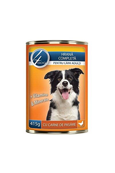 4dog Hrana umeda caini, Adult, Pui, 415 g