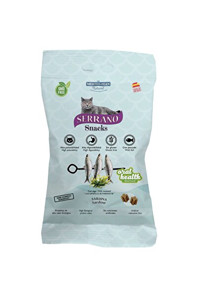 SERRANO Recompense pisici cu sardine si alge, 50g