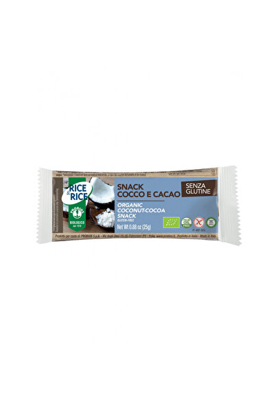 Probios Snack bio Rice&Rice cu cocos si cacao, fara gluten, 25g