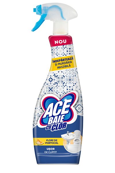 ACE Solutie pentru curatare baie cu clor, Flori de portocal, 650 ml