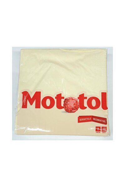 Mototol Pachet 50 servetele Mototol, 2 straturi, 40x40 cm, Crem