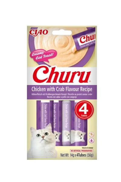 churu Recompensa Cremoasa pui si crab Churu, 4 x 14g