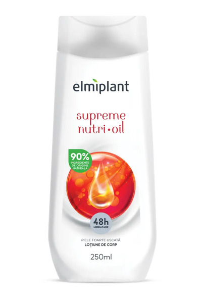 ELMIPLANT Lotiune de corp Supreme Nutri Oil pentru piele foarte uscata, 250 ml