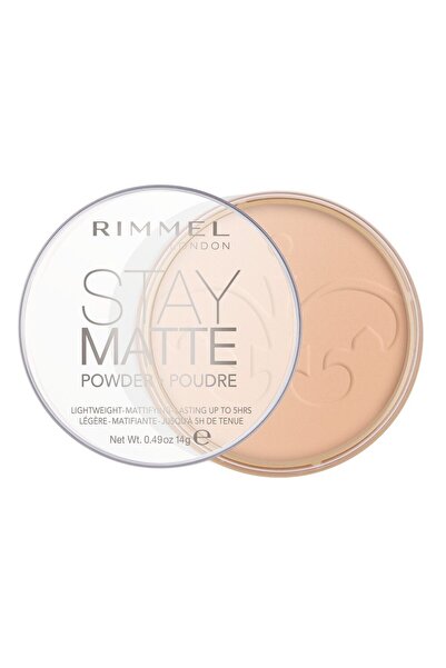 RIMMEL LONDON Pudra compactă Rimmel London Stay Matte 05 Silky Beige, 14 g