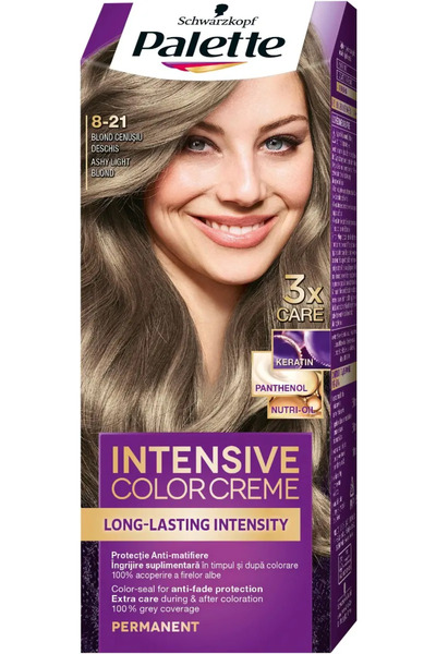 Paletteicc Vopsea de par permanenta Palette Intensive Color Creme 8-1 Blond C...
