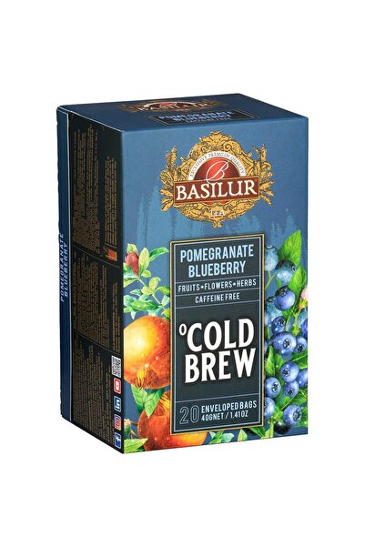 Basilur Ceai asortat Pomegranate & Blueberry, 20 x 2 g