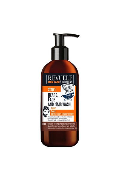 Revuele Gel de curatare 3 in 1 pentru barba, fata si par, 300 ml