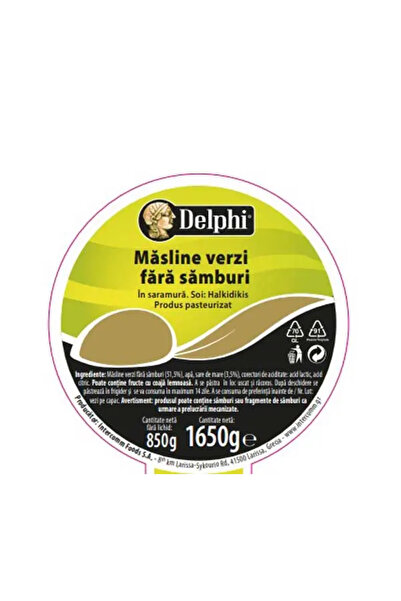 DELPHİ Green Olives Without Pits 850G