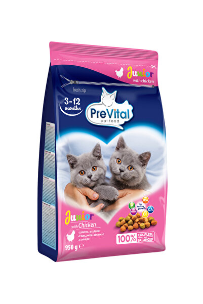 Prevital Hrana uscata pentru pisici tinere PreVital, cu pui, 950g