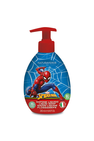 Naturaverde Sapun lichid Spiderman cu extracte organice de ovaz, pentru copii...