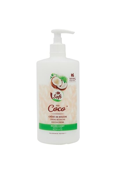 Crf Soft Gel de dus hranitor cu cocos, Carrefour Soft, 750ml