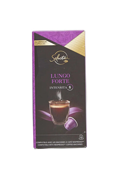 Carrefour Selection Cafea capsule Carrefour Selection, Lungo Forte, 10 capsule