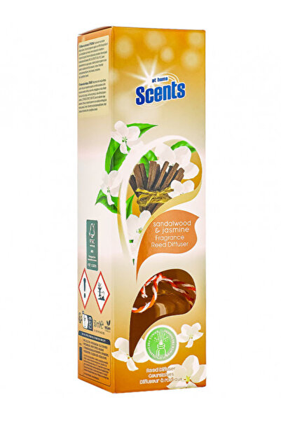 At Home Odorizant camera At Home cu betisoare Sandalwood si Iasomie 50ml