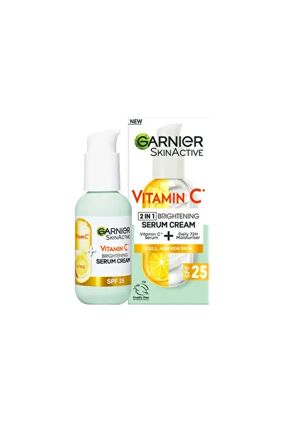 Garnier Serum crema cu Vitamina C Skin Active cu efect de iluminare, 50 ml