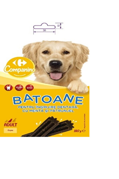 Companino Batoane pentru ingrijire dentara cu menta si patrunjel 180g
