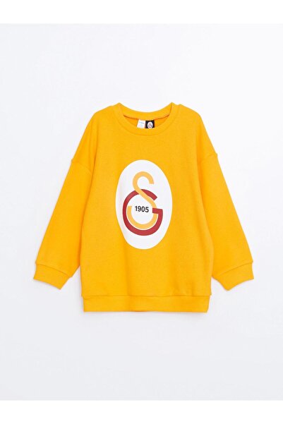 LC Waikiki Μακρυμάνικο φούτερ με λαιμόκοψη Sari και στάμπα Galatasaray για αγ...