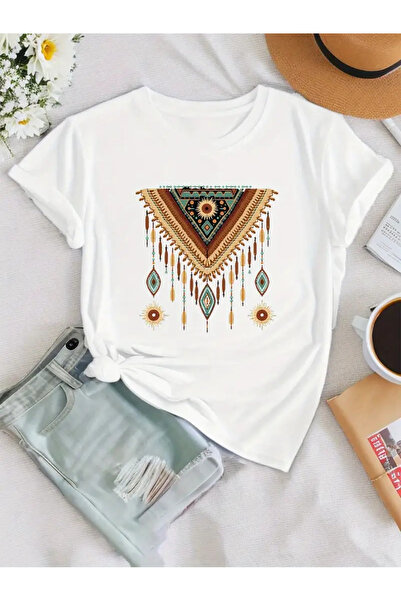 Jose Clothing تي شيرت مطبوع بأكمام قصيرة ومقاس كبير ممتاز