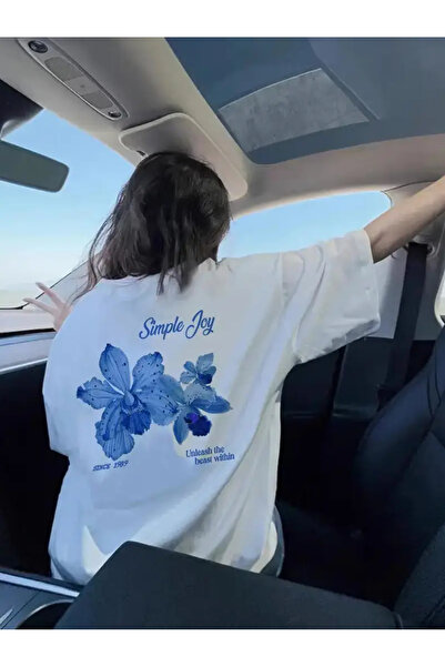 Aether تي شيرت مطبوع بأكمام قصيرة ومقاس كبير ممتاز