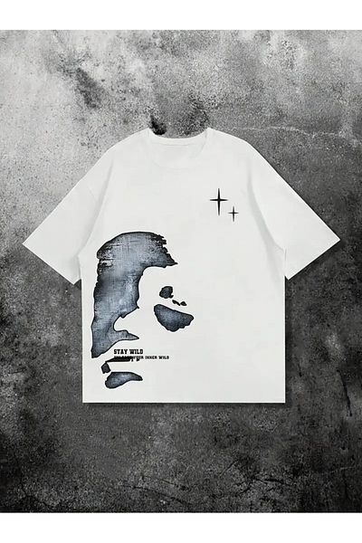 Bengi Clothing Premium Oversize Cut Short Sleeve Printed T-Shirt