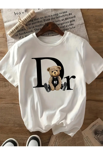 Jose Clothing تي شيرت مطبوع بأكمام قصيرة ومقاس كبير ممتاز