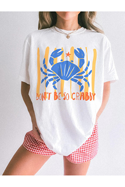 Aether تي شيرت مطبوع بأكمام قصيرة ومقاس كبير ممتاز