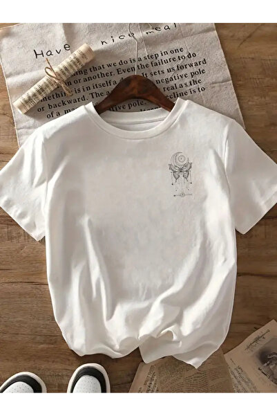 Aether تي شيرت مطبوع بأكمام قصيرة ومقاس كبير ممتاز