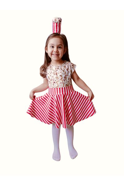 Moni Girl's Kiloş Skirt Popcorn Costume / Popcorn Dress