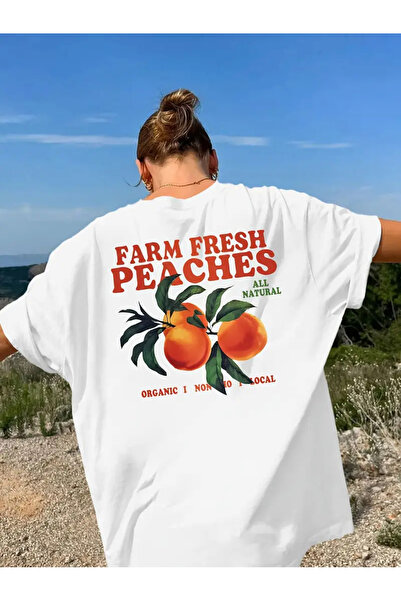 Aether تي شيرت مطبوع بأكمام قصيرة ومقاس كبير ممتاز