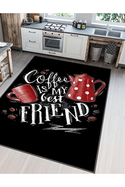 Aybek Rug Mutfak Halısı Desenli Dijital Baskı Yıkanabilir Kaymaz Taban