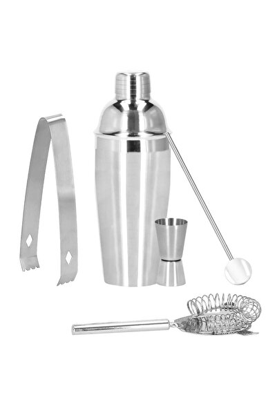 SERSIMO Set Cocktail Shaker Kit pentru barmani 750ml, KI21, 5 piese