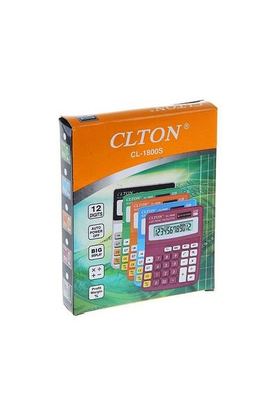 PRC Calculator de birou, 12 cifre, alimentare dublă, afișaj LCD, ABS