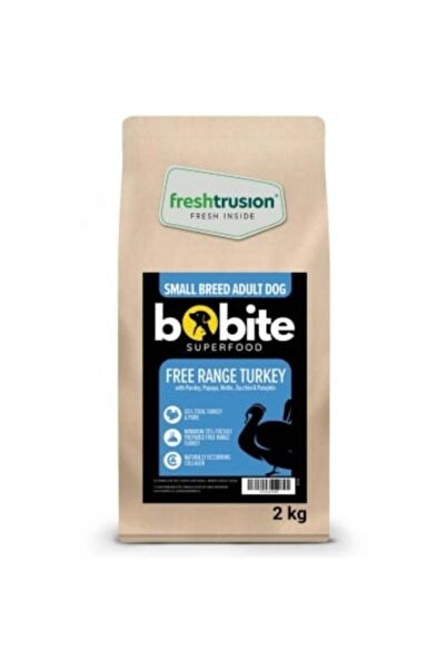 Bobite Hrana uscata caini adulti, rase mici, SuperFood Curcan, fara cereale 2kg