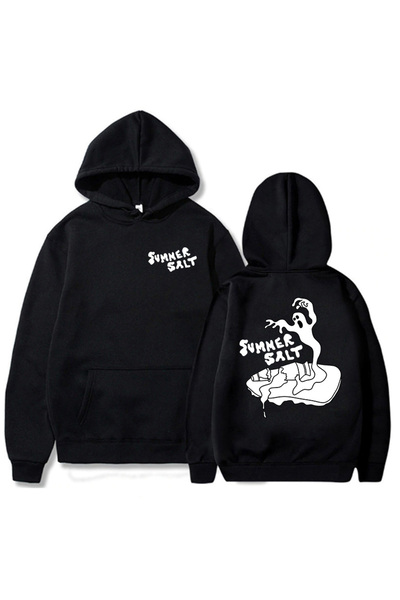 Tarzsokak Grafică neagră de desene animate Summer Salt Group Hip Hop Moletom ...