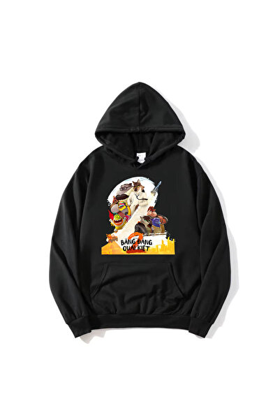 Tarzsokak Hanorace cu glugă pentru filmul 3D Black i Bad Guys 2, șapcă la mod...