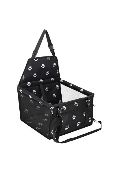 SERSIMO Geanta auto de transport animale de companie, caini si pisci, negru, ...