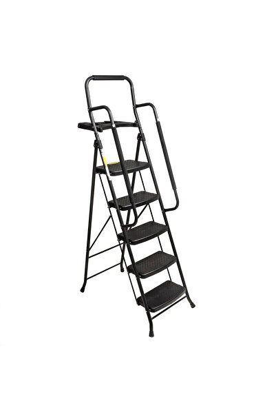 Z-Tools Scară de zugrav, metalică, 5 trepte și balustradă / ZTS 8082